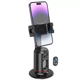 HOCO mobiltelefon tartó 360 fokos automatikus arckövetéssel K23 fek-6942007631273 2 kép