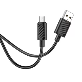 HOCO kábel USB A-ról Micro USB-re 2,4A X88 1 m fekete-6931474783325 2 kép