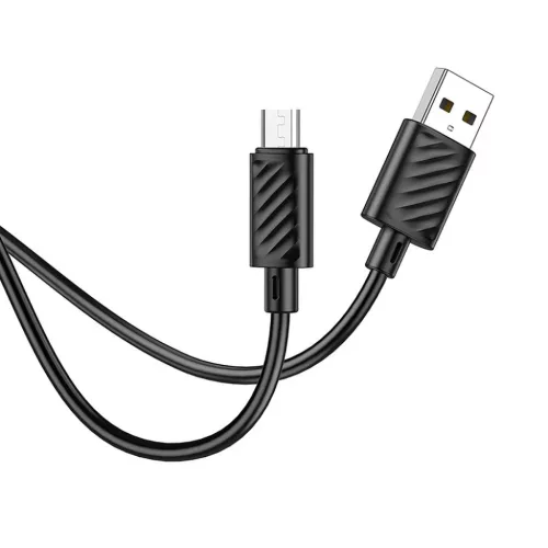 HOCO kábel USB A-ról Micro USB-re 2,4A X88 1 m fekete-6931474783325 2 kép