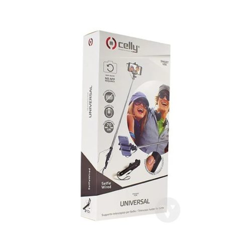 Celly Univerzális Vezetékes Selfie bot 3.5 jack fekete-8021735714545 1 kép