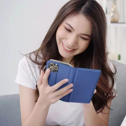 SMART fliptok Samsung Galaxy J3/J3 2017 sötétkék tok-5901737401298 3 kép