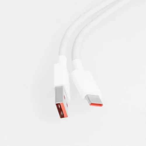XIAOMI eredeti kábel USB A-ról Type-C-re 6A 1 m fehér tömeges-5903396133022 2 kép