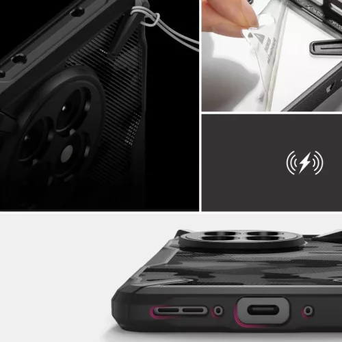 Ringke Fusion X OnePlus 13R Camo Fekete tok-8800293851875 7 kép