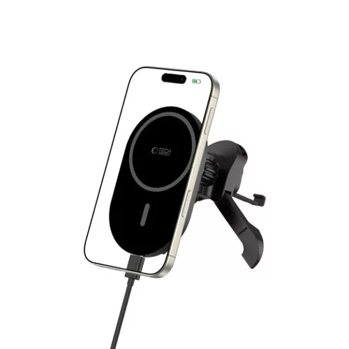 Tech-protect Mm15w-v6 Mágneses Magsafe Stabil Szellőzőrácsos Autó-5906302361052 2 kép