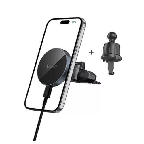 Tech-protect Mm15w-v5 Mágneses Magsafe Cd & Vent Autós Tartó Vezet�-5906302361083 2 kép