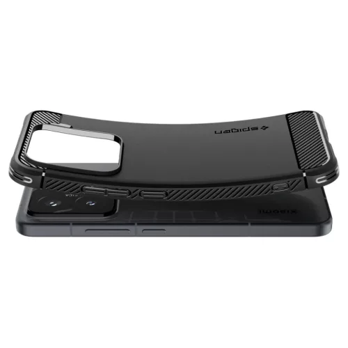  Xiaomi 15 Matt Fekete Spigen Rugged Armor tok (ACS08859)-8809971236829 8 kép