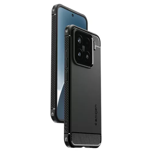  Xiaomi 15 Matt Fekete Spigen Rugged Armor tok (ACS08859)-8809971236829 10 kép