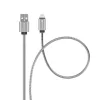 FORCELL F-ENERGY Metal C236 kábel USB A Lightning 2,4A 12W 1 m ezüst-5903396274497 2 kép