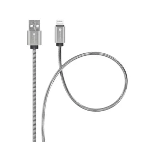 FORCELL F-ENERGY Metal C236 kábel USB A Lightning 2,4A 12W 1 m ezüst-5903396274497 2 kép