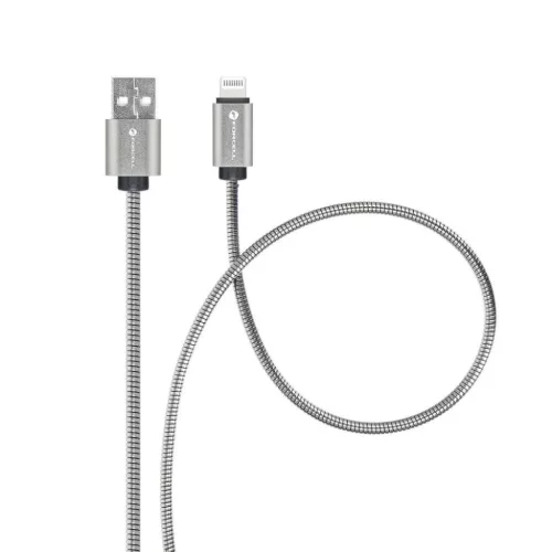 FORCELL F-ENERGY Metal C236 kábel USB A Lightning 2,4A 12W 1 m ezüst-5903396274497 2 kép
