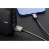 FORCELL F-ENERGY Metal C236 kábel USB A Lightning 2,4A 12W 1 m ezüst-5903396274497 7 kép
