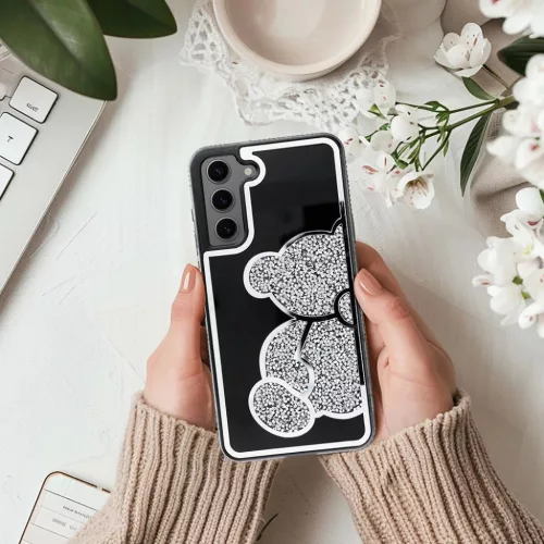 TEDDY BEAR tok Samsung Galaxy A56 5G ezüst-5903396358838 5 kép
