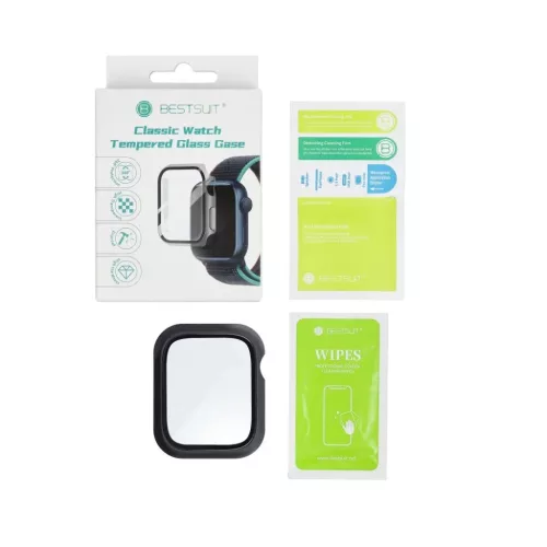 Bestsuit tok hibrid üveggel Apple Watch 10 46mm - fekete üvegfólia-5903396349409 2 kép