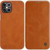iPhone 12 Pro MAX Nillkin Qin bőr fliptok barna-6902048201675 1 kép