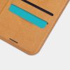 iPhone 12 Pro MAX Nillkin Qin bőr fliptok barna-6902048201675 6 kép