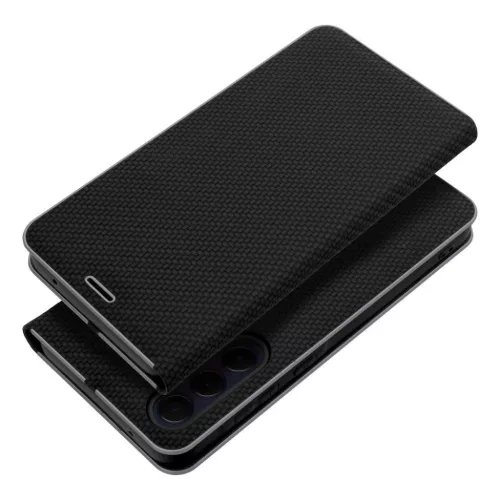 LUNA Carbon fliptok Samsung Galaxy A7 (2018) fekete tok-5903396009525 4 kép
