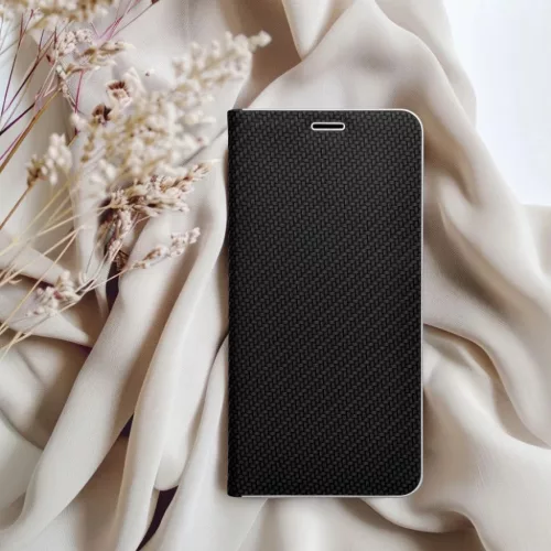 LUNA Carbon fliptok Samsung Galaxy A7 (2018) fekete tok-5903396009525 8 kép