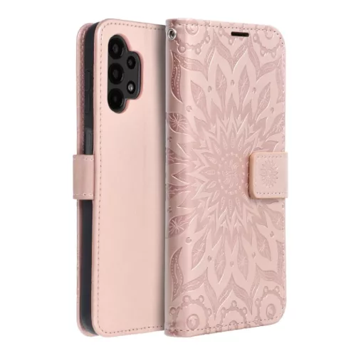 MEZZO fliptok Samsung Galaxy A13 4G mandala rózsa arany tok-5903396149672 4 kép