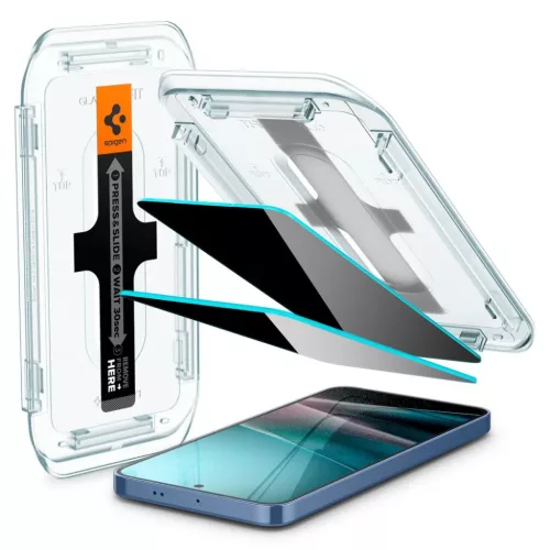 Spigen Glas.tr "Ez Fit" HD 2-pack Galaxy S24+ Plus / S25+ Plus privacy-8800283301328 2 kép