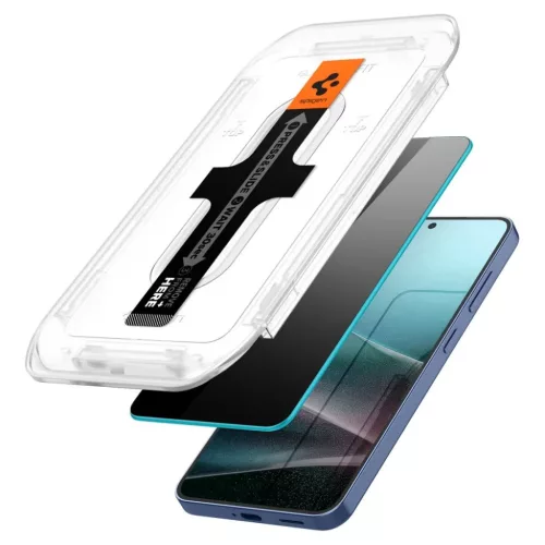 Spigen Glas.tr „Ez Fit” Hd 2-pack Galaxy S24 / S25 Privacy üvegf�-8800283301335 3 kép