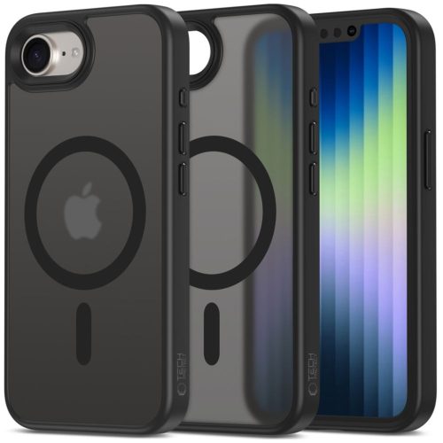 iPhone 16e Tech-protect Magmat Magsafe Matt Fekete tok-5906302360260 5 kép