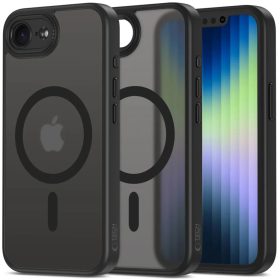 iPhone 16e/17e Tech-protect Magcam Magsafe Matt Fekete tok