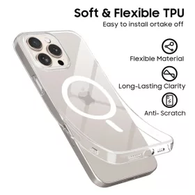 iPhone 16e/17e Tech-protect Flexair Magsafe átlátszó tok-5906302360178 2 kép