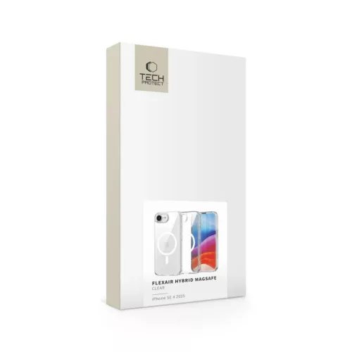 iPhone 16e Tech-protect Flexair Hybrid Magsafe átlátszó tok-5906302360192 7 kép