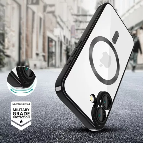 iPhone 16e Tech-protect Magflex Magsafe Shiny fekete tok-5906302360246 8 kép