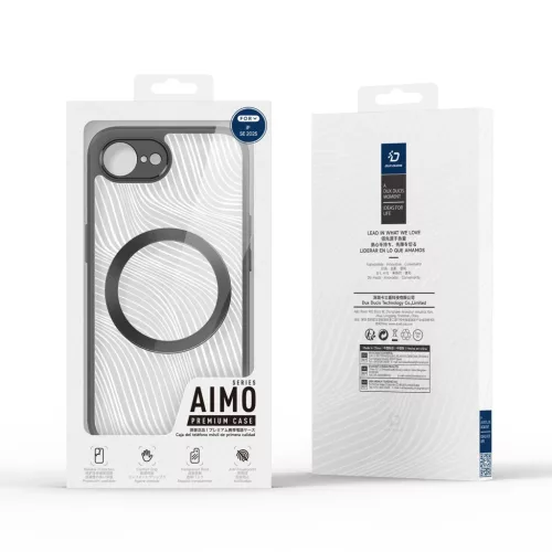 iPhone 16e DUX DUCIS tok AIMO MAG kompatibilis MagSafe-fel fekete tok-6934913007082 3 kép