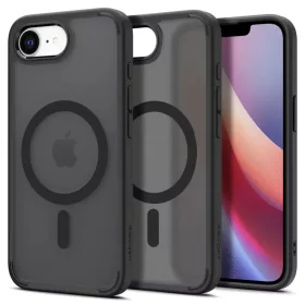    iPhone 16e/17e Fagyos Fekete Spigen Ultra Hybrid Mag Magsafe tok