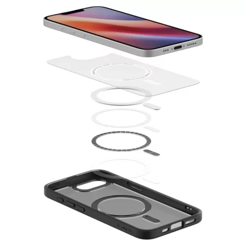  iPhone 16e Fagyos Fekete Spigen Ultra Hybrid Mag Magsafe tok-8809971239745 8 kép