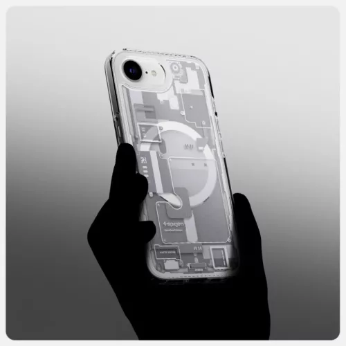  Apple iPhone 16e Fehér Spigen Ultra Hybrid Mag Magsafe Zero One tok-8809971239721 10 kép