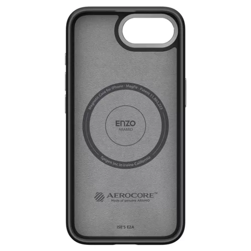  iPhone 16e Matt Fekete Spigen Enzo Aramid Mag Magsafe tok-8809971239837 3 kép