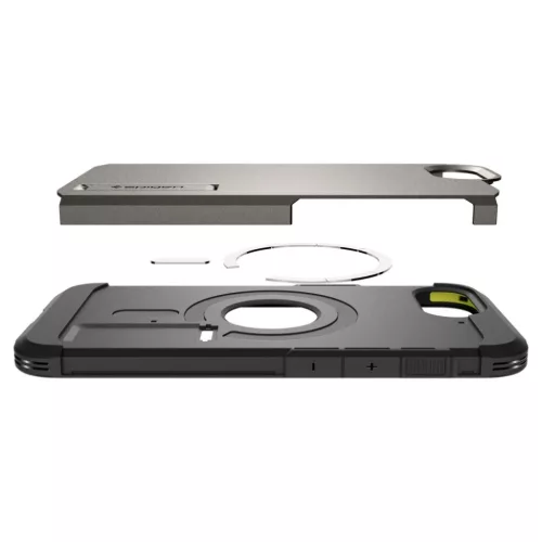  iPhone 16e Spigen Tough Armor Mag Magsafe szürke gunmetal tok-8809971239660 10 kép