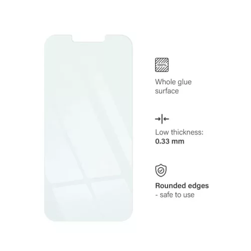 IPHONE 13/13Pro/14/16e üvegfólia - Edzett üveg Blue Star-5903396124211 6 kép