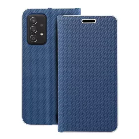  LUNA Carbon fliptok SAMSUNG Galaxy A52 5G / A52 LTE (4G) / A52s 5G kék tok