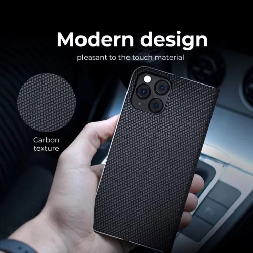 LUNA Fliptok arany színben XIAOMI Redmi NOTE 11 / 11S fekete tok-5903396154119 7 kép