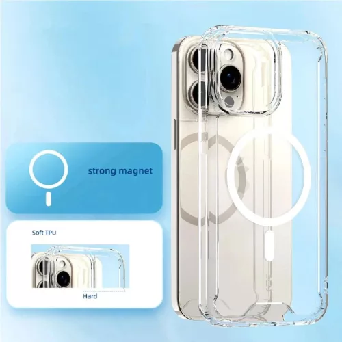 Wozinsky Clear Corner MagSafe tok Samsung Galaxy S25 - Átlátszó-5907769370809 8 kép
