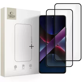   Xiaomi Poco X7 Pro 5g Edzett üvegfólia Tech-protect Glass Fit 2db fekete kerettel
