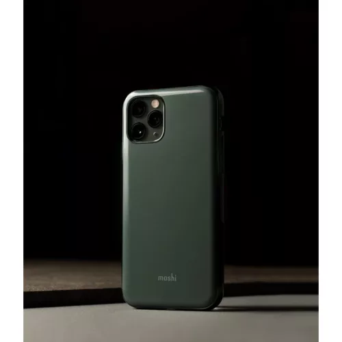 Moshi iGlaze iPhone 11 Pro keménytok, éjsötét zöld-4713057259081 2 kép