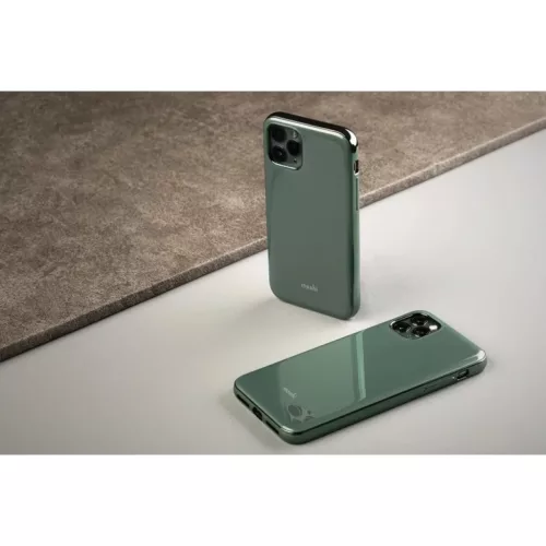 Moshi iGlaze iPhone 11 Pro keménytok, éjsötét zöld-4713057259081 5 kép