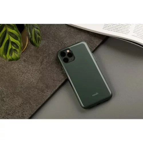 Moshi iGlaze iPhone 11 Pro keménytok, éjsötét zöld-4713057259081 6 kép