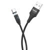 HOCO U76 Fresh USB - Type-C kábel 2A mágneses fejjel 1.2m fekete-6931474716729 1 kép
