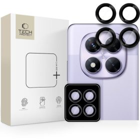   Tech Protect Camring Pro+ kamera védő Xiaomi Redmi Note 14 Pro 5G / Poco X7 5G Fekete
