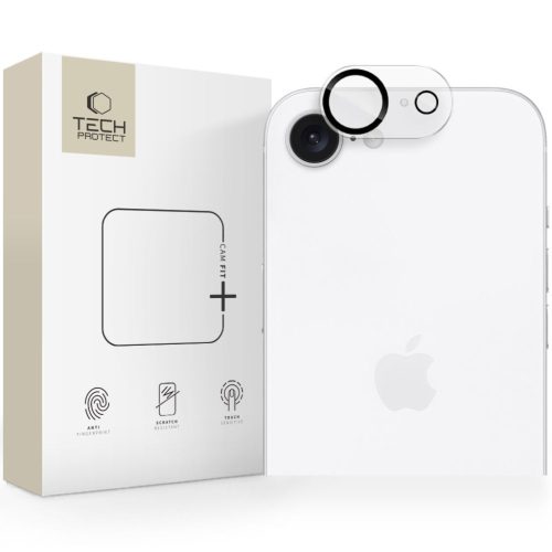 iPhone 16e Tech-Protect Cam Fit+ Kamera üvegfólia átlátszó