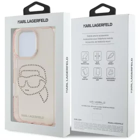  IPHONE 16 Pro rózsaszín KARL LAGERFELD tok KLHCP16LHKHDCELP (IML Rh-3666339352240 2 kép