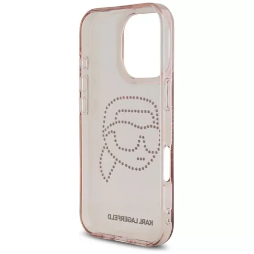  IPHONE 16 Pro rózsaszín KARL LAGERFELD tok KLHCP16LHKHDCELP (IML Rh-3666339352240 3 kép