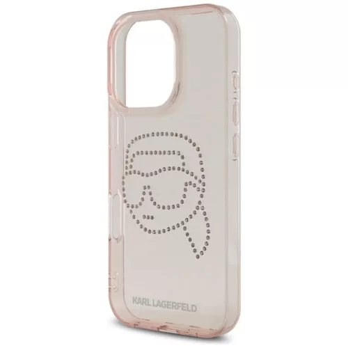 IPHONE 16 Pro rózsaszín KARL LAGERFELD tok KLHCP16LHKHDCELP (IML Rh-3666339352240 4 kép