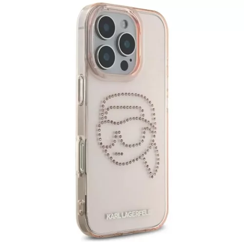  IPHONE 16 Pro rózsaszín KARL LAGERFELD tok KLHCP16LHKHDCELP (IML Rh-3666339352240 6 kép